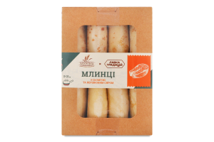 Млинці заморожені з сьомгою та вершковим сиром Закрома к/у 480г