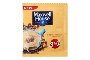 Напиток кофейный растворимый 3в1 Original Maxwell House м/у 18г