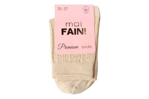 Носки женские moi Faini 213046 коса беж р.35-37