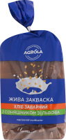 Хліб нарізний на заквасках заварний з соняшником зі Львова Agrola м/у 350г