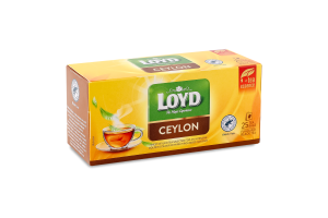 Чай черный байховый мелкий Ceylon Loyd к/у 25х2г