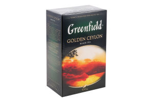 Чай черный байховый листовой Golden Ceylon Greenfield к/у 100г