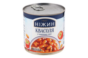 Квасоля у томатному соусі Ніжин з/б 420г