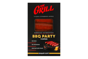Колбаски С сыром BBQ party Mr.Grill п/к в/с к/у 350г
