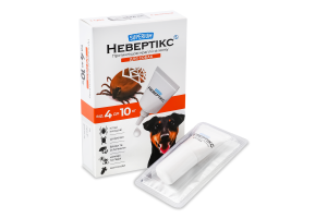 Краплі протикліщові д/собак від 4кг до 10кг Невертікс 2мл Суперіум