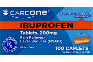 CareOne Ibuprofen Pain Reliever/Fever Reducer - 100 CT