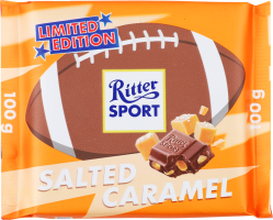 Шоколад з солоною карамеллю Американський футбол Ritter Sport м/у 100г