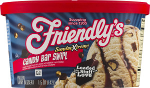 Friendly's SundaeXtreme Frozen Dairy Dessert Candy Bar Swirl