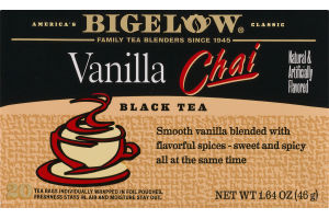 Bigelow Vanilla Chai Black Tea - 20 CT