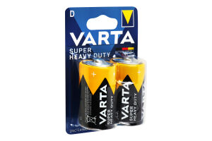Батарейки D R20 1.5V Super Heavy Duty Varta 2шт