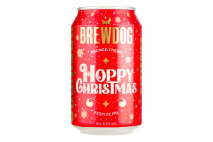 Пиво BrewDog Hoppy Christmas світле філ з/б