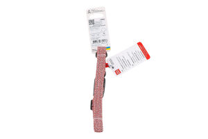 Нашийник з QR паспортом коричневий відновлена бавовна пластикова пряжка 15мм L25-35см 02866 ВауДог Ре-коттон