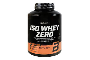 Добавка к рациону питания порошковая ароматизированная со вкусом латте Iso whey zero BioTechUSA 1.816кг