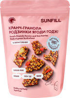 Кранч-гранола Изюм-ягоды годжи SunFill д/п 150г