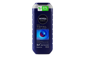 Гель для душу для тіла, обличчя та волосся 3в1 Повне розслаблення Nivea Men 250мл