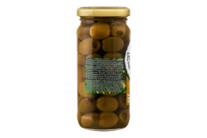 Оливки зеленые сорта Manzanilla фаршированные начинкой из лимона консервированные пастеризованные Feudo Verde с/б 240г