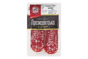 Колбаса нарезка Президентская Алан с/в в/с в/у 0.08кг