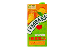 Напій соковий з цукром і підсолоджувачем апельсиново-персиковий Tymbark т/п 1л