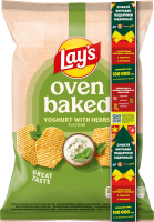 Чипсы картофельные запеченные со вкусом йогурта с травами Oven baked Lay's м/у 110г
