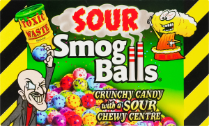 Цукерки Димні кульки Toxic Waste к/у 85г