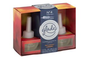 Glade Atmosphere Collection Patchouli Amber Plugins Scented Oil Refills - 2 CT