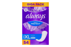 Прокладки щоденні гігієнічні ароматизовані Extra long Daily protect Always 54шт