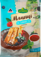 Млинці заморожені З сиром Хуторок м/у 370г