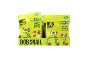 Снэк фруктовый для детей от 12мес Apple Baby Bob Snail м/у 40г