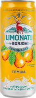 Лимонад грузинський сильногазований соковий пастеризований Груша Limonati Borjomi з/б 330мл