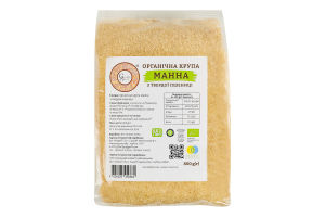 Крупа манная из твердой пшеницы органическая Galeks Agro м/у 800г