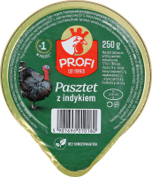 Паштет с мясом индюка Profi ст 250г
