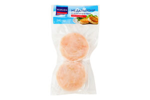 Медальйони зі шматочків хека заморожені 240 г ТМ "NORVEN"