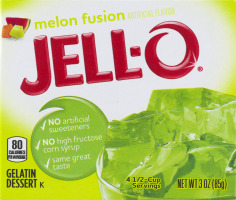 Jell-O Gelatin Dessert Melon Fusion