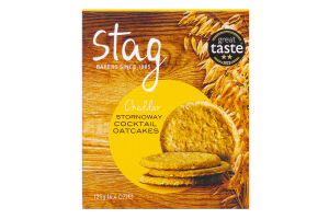 Крекери Stag вівсяні з сиром чеддер