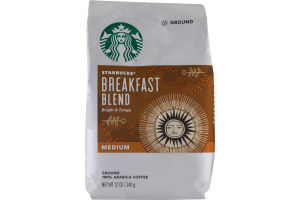 Starbucks Breakfast Blend Medium Ground Coffee