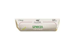 Сир 60% м'який Бринза вершкова слабосолона Good Milk к/у 170г