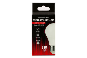 Лампа LED Long-Life R2 A60 7W 4K E27 Grunhelm