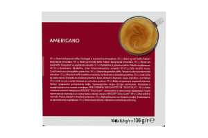 Кава натуральна натуральна смажена мелена Американо Dolce Gusto Nescafe к/у 16х8.5г