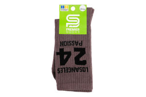 Шкарпетки підліткові Premier socks 24 корич р22-24