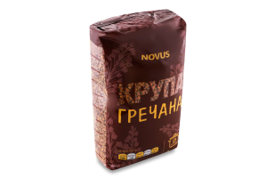 Крупа гречана Novus м/у 1кг