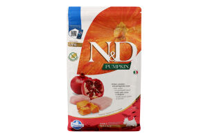 Корм сухий Chicken&Pomegranate Adult Mini N&D Pumpkin Farmina м/у 800г