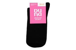 Шкарпетки жіночі чорні з малюнком демі р.23-25 3341 Duna
