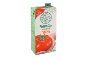 Сок томатный с солью Наш сік т/п 0.95л