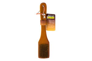 Smart Living Wood Handle Grill Brush with Scraper