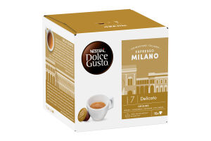 Кофе жареный молотый Espresso Milano Dolce Gusto Nescafe к/у 16х6.2г