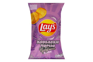 Чипсы картофельные Колбаски Чоризо и лучок Lay's м/у 95г