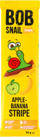 Конфета фруктовая Яблочно-банановый страйп Bob Snail м/у 14г