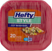 Hefty Style Cut Resistant Plates - 20 CT