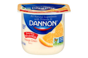 Dannon Whole Milk Yogurt Orange Cream