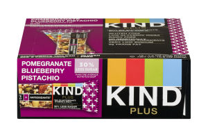 KIND Plus Pomegranate Blueberry Pistachio + Antioxidants Bars - 12 CT